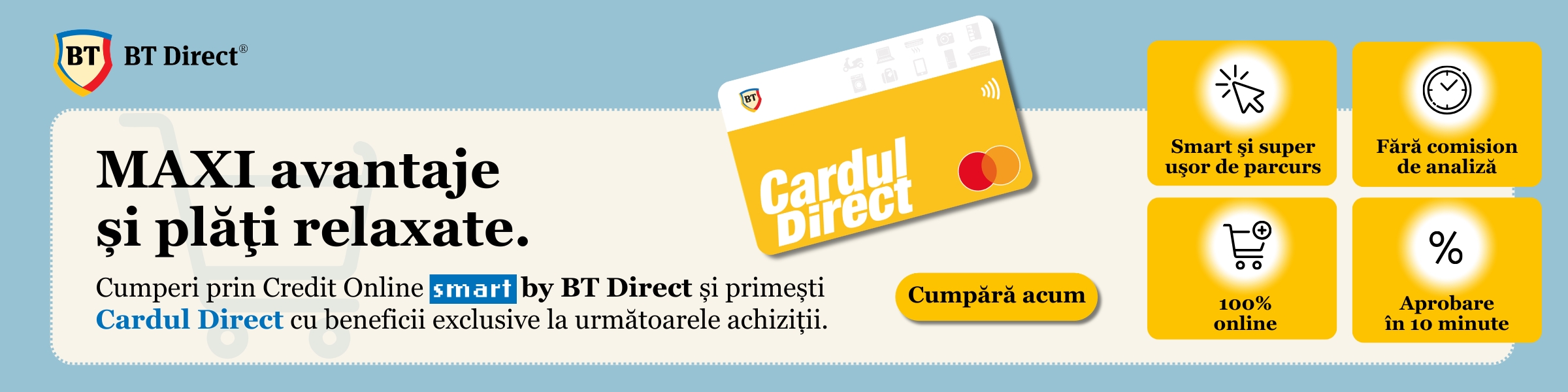 Credit Online Smart by BT Direct — cumpara acum, plateste in rate